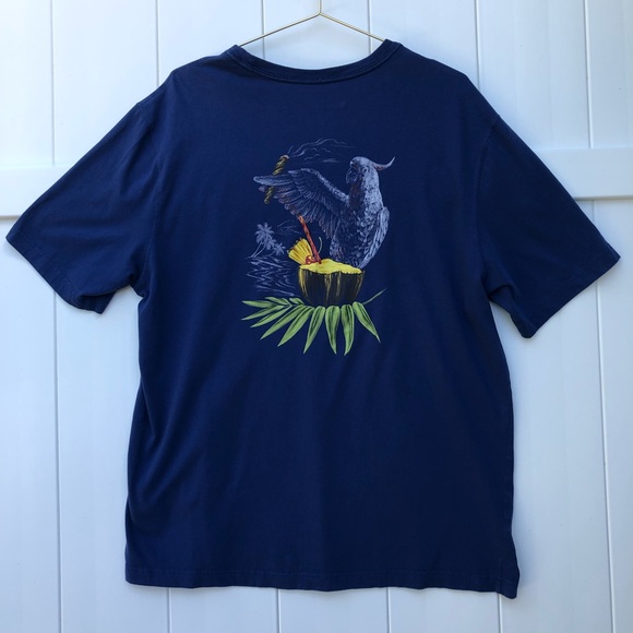 Caribbean Short Sleeve tee shirt Large Men’s blue - Picture 2 of 5
